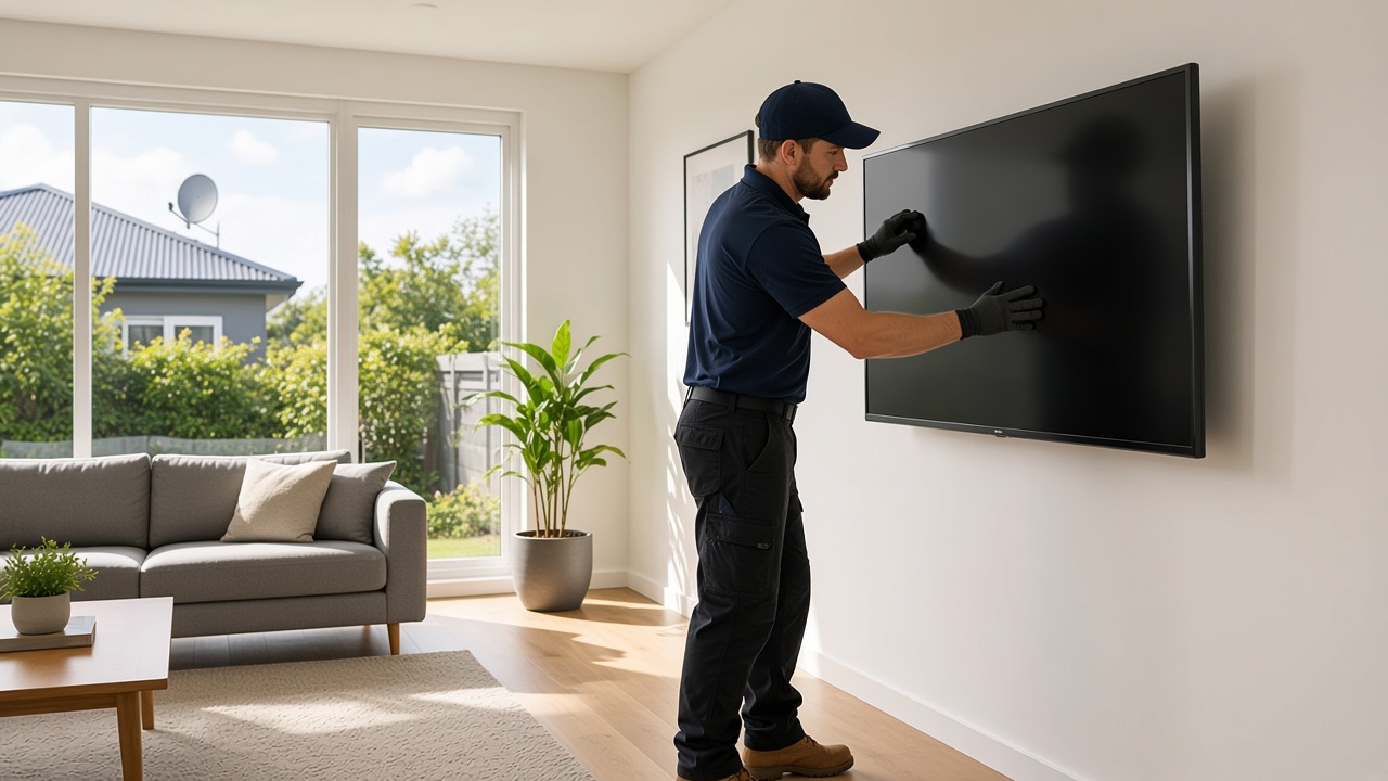 TV wall mounting aerial and CCTV installation Wellington