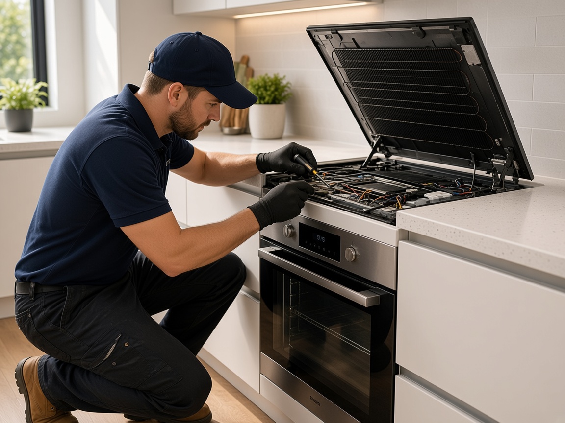 Kitchen cooktop dishwasher and microwave appliances